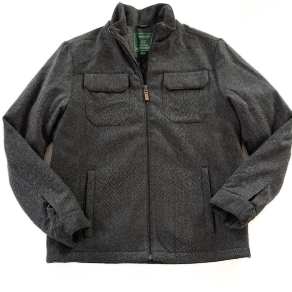 Emerald Isle Weaving Jacket Coat Mens XL 44 Handmade Ireland Wool Herringbone - Picture 3 of 9